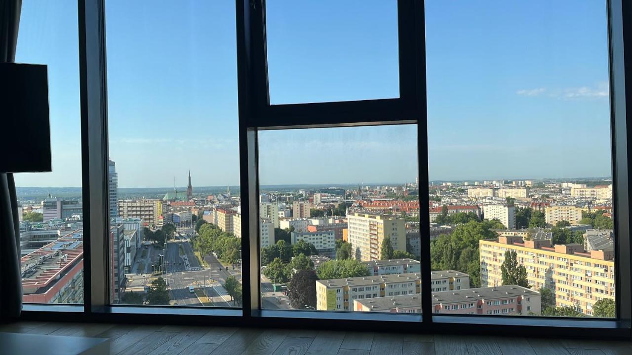 Hanza Tower - Luxurious Apartment 60M2 - 15Th Floor City View Štetín Exteriér fotografie