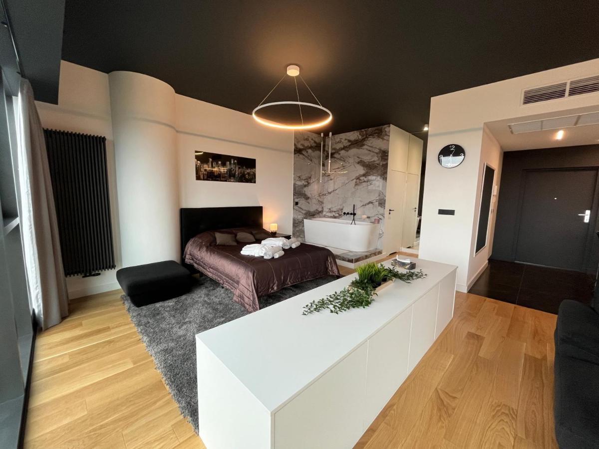 Hanza Tower - Luxurious Apartment 60M2 - 15Th Floor City View Štetín Exteriér fotografie