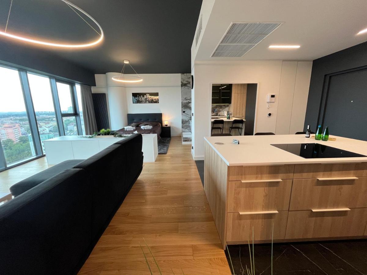 Hanza Tower - Luxurious Apartment 60M2 - 15Th Floor City View Štetín Exteriér fotografie
