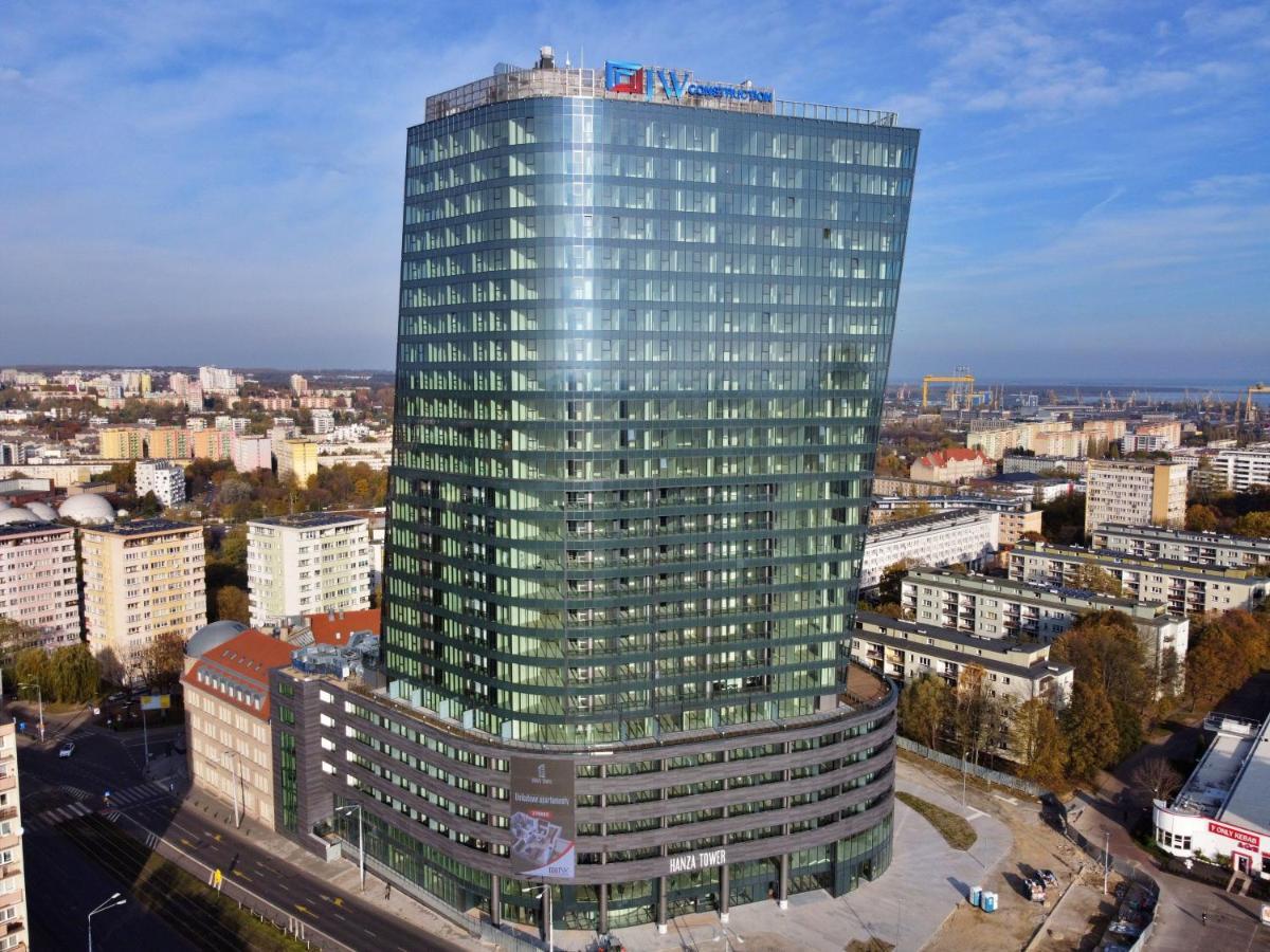 Hanza Tower - Luxurious Apartment 60M2 - 15Th Floor City View Štetín Exteriér fotografie